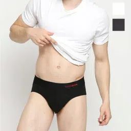 UnderJeans by Spykar Multicolor Cotton Briefs (Pack Of 3)-picture-26