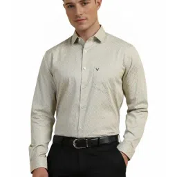 Allen Solly Beige Cotton Slim Fit Printed Shirt-image-49
