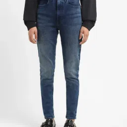 Levi's Blue Blended Skinny Fit Mid Rise Jeans-image-0