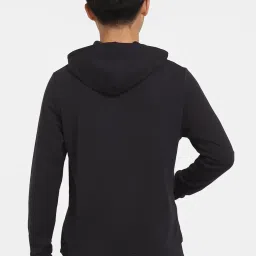 Jack & Jones Black Regular Fit Printed Hooded Sweatshirt image 2