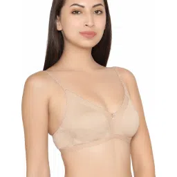 Clovia Beige Non Wired Non Padded T Shirt Bra image 4