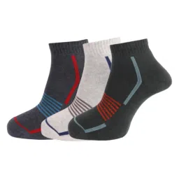 Dollar Multi Cotton Free Size Printed Socks - Pack of 3 image 1