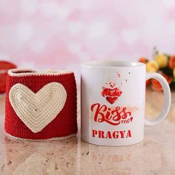 FNP Multicolor Ceramic Personalised Name Mug In Love Cover Combo (325ml) - Set of 2-picture-9