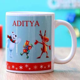 FNP Multicolor Ceramic Warm Yuletide Personalised Mug (325ml)-picture-17
