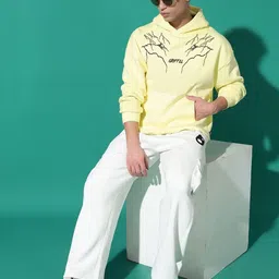 GRIFFEL Men Printed Hooded Sweatshirt image 4