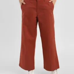 Levi's Brown Mid Rise Tapered Fit Trousers-picture-15