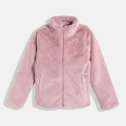 Allen Solly Junior Girls Faux Fur Trim Tailored Jacket-picture-3