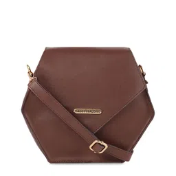 Bagsy Malone Roasted Brown Solid Sling Bag image 1