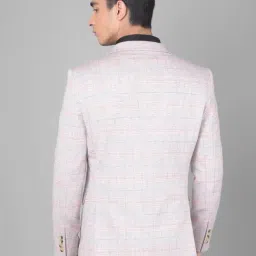 Crimsoune Club Pink Slim Fit Checks Blazer image 2