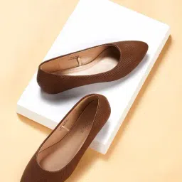 Forever Glam by Pantaloons Women's Brown Flat Ballets-picture-15