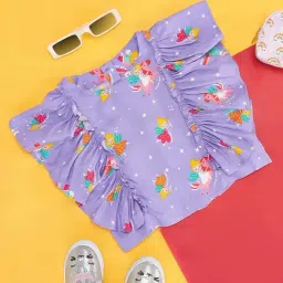 Pantaloons Junior Lilac Printed T-Shirt-picture-27