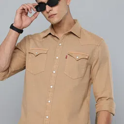 Levis Pure Cotton Slim Fit Casual Shirt-image-99
