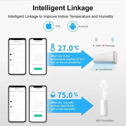 OKOS Alarm, High Accuracy Smart IR Remote Control Black for Home and Office image 5