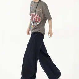 KPOP Men Regular Fit Mid-Rise Jeans image 4