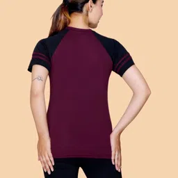 White Moon Women Typography 2 Applique T-shirt image 2