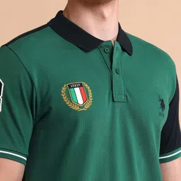 U.S. Polo Assn. Men Iconic Number Slim Fit Cotton Polo T-Shirt image 3
