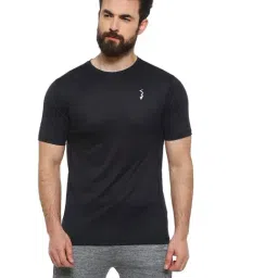 Campus Sutra Black Round Neck Polyester T-Shirt-picture-42