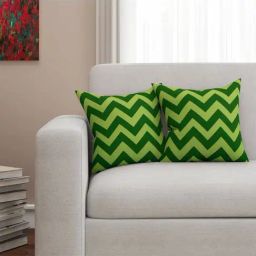 SEJ by Nisha Gupta Green Cushion Covers - Set of 2-picture-26