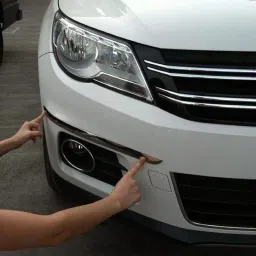 SCA Car Side Bumper Protector Guard with Full Chrome Strip Volkswagen Vento All Models  Set of-4 image 2