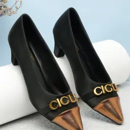 Flat N Heels Women's Black Casual Pumps-picture-26