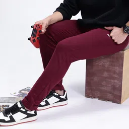 Kook N Keech Men Solid Premium Pure Cotton Track Pants-picture-7