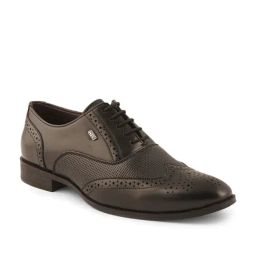 ID Men's Black Brogue Shoes-picture-38