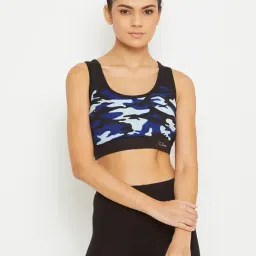 Clovia Blue Non Wired Padded Sports Bra-picture-17