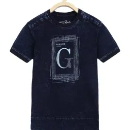lil tomatoes Li'l Tomatoes Kids Navy Cotton Graphic Print T-Shirt-picture-40