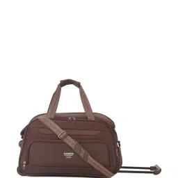 Teakwood Leathers Brown Solid Soft Large Trolley Bag - 61 cm image 1