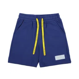 Peter England Kids Royal Blue Solid Shorts-image-21