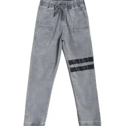 Tales & Stories Kids Grey Solid Pants-picture-12