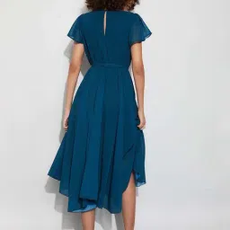 Code By Lifestyle Dark Blue Regular Fit Printed Dress image 2