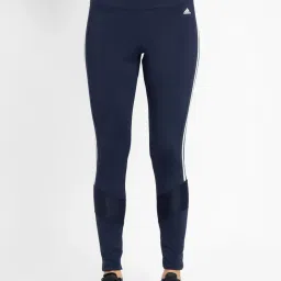 adidas Midnight Blue Striped Tights image 1