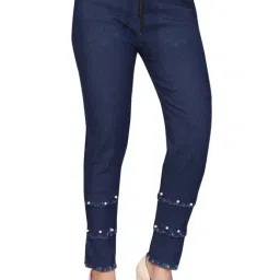 Aarika Girls Navy Solid Jeans-image-76