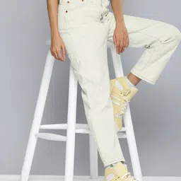 Levis Women 501 Pure Cotton Straight Fit High-Rise Light Fade Jeans-image-35