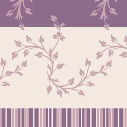 Dreamscape Purple Cotton Floral Bed Sheets Sets image 4