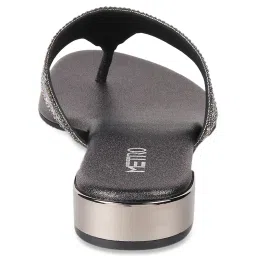 Metro Women's Gun Metal Thong Sandals image 5