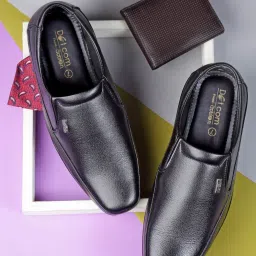 Action Men's Black Formal Slip-ons image 1