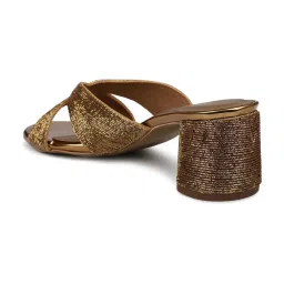 Inc.5 Women's Antique Gold Casual Sandals image 5