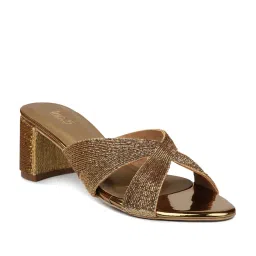 Inc.5 Women's Antique Gold Casual Sandals image 2