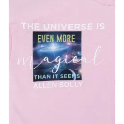 allen solly junior Allen Solly Kids Purple Printed Top image 3