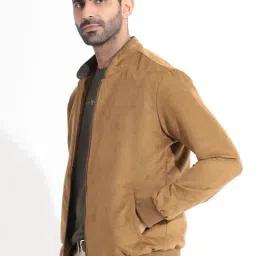 Rare Rabbit Yellow Regular Fit Solid Jacket image 2