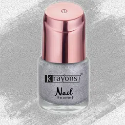 krayons Crazy Gel Long Lasting Nail Enamel 8ml - Silver Glitter 105-picture-32
