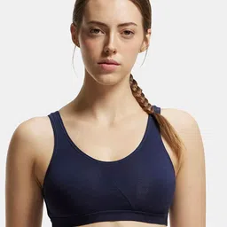 Jockey Non-Wired Non Padded Combed Cotton Workout Bra 1376-0105-picture-32