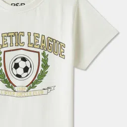 R&B Boys Ivory Cotton Graphic Print T-Shirt image 3