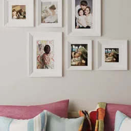 Art Street White Synthetic Gusto Wall Photo Frame - Set of 6 image 1
