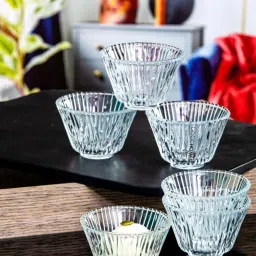 Goodhomes Transprent Borosilicate Small Bowl (0.09 L) - Set of 6 image 1