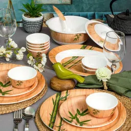 Servewell Bamboo Delite Melamine 31 Pcs Dinner Set image 1
