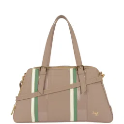 Baggit Mauve Solid Medium Handbag image 1