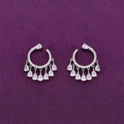 Kai Jewel Sterling Silver Dancing Tear Drop Crystal Drop Earrings for Women-image-18